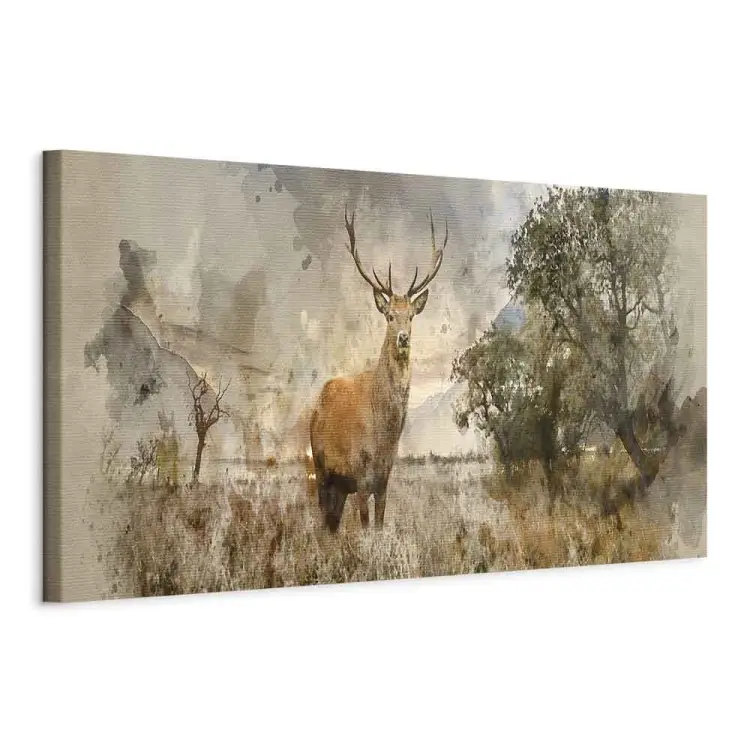 Cerf aquarelle
