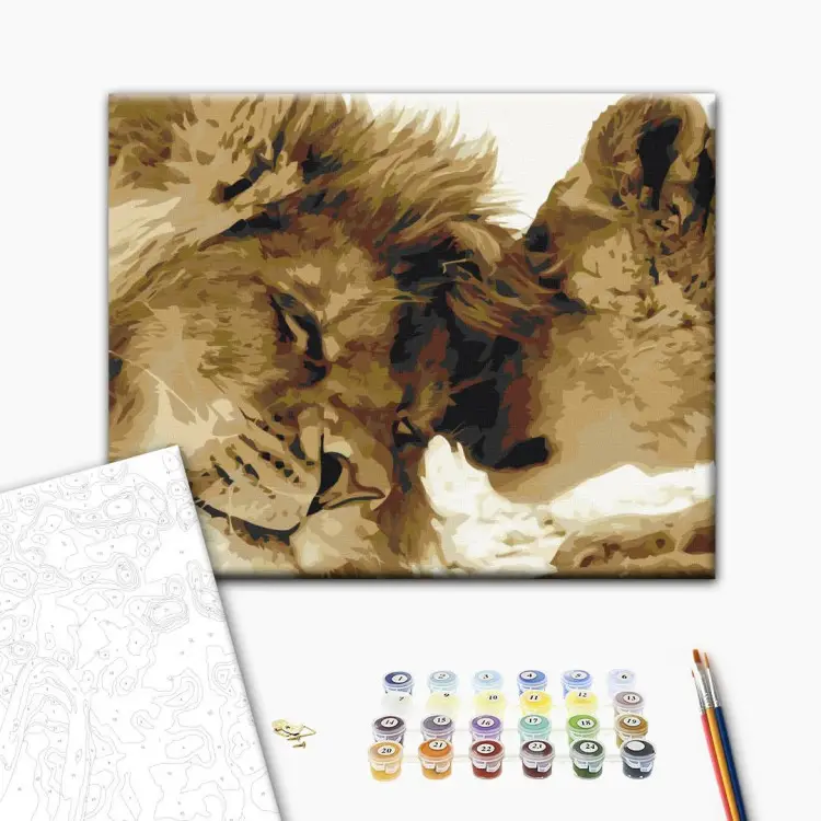 Lion et lionne (amour)