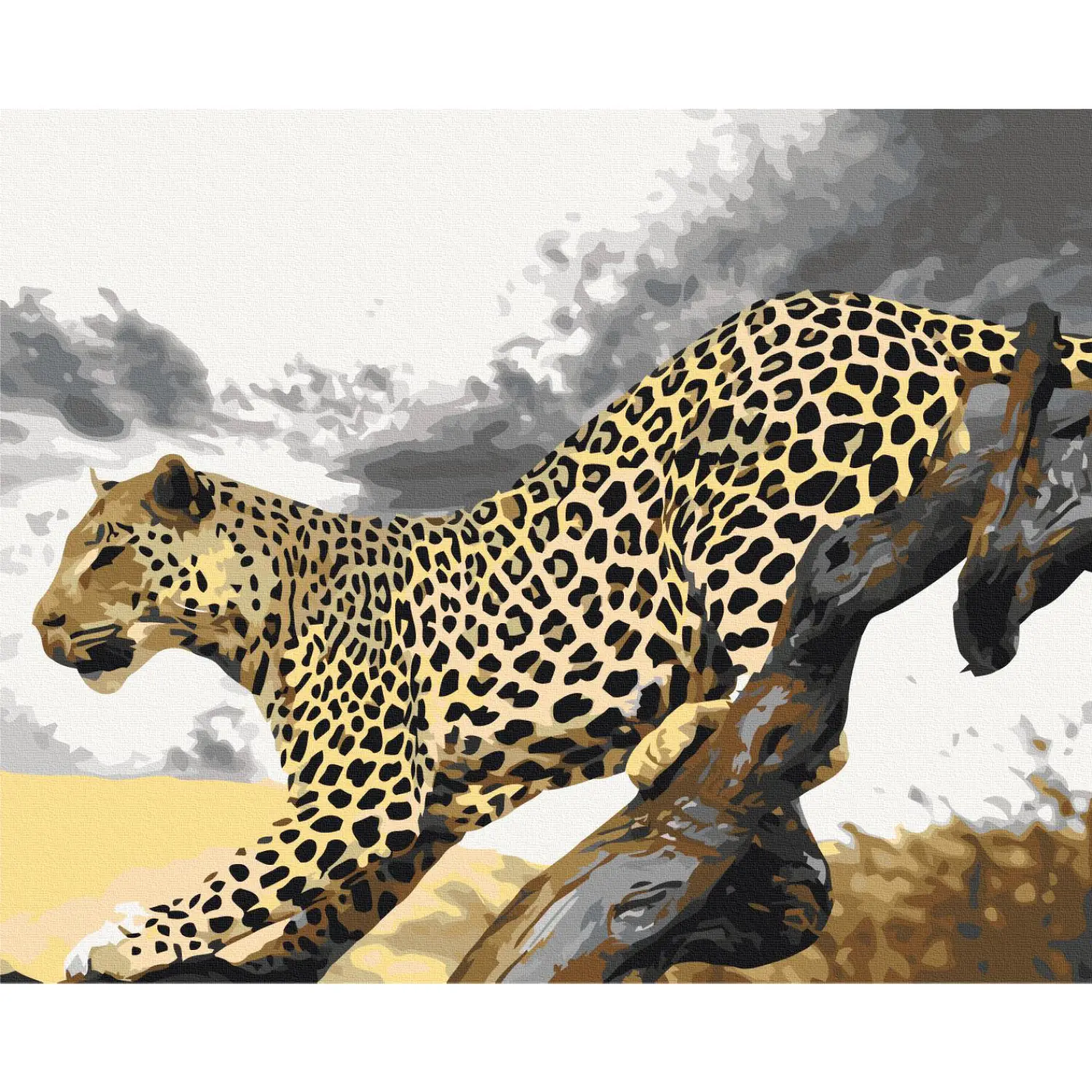 Kit Peinture Par Numéros 40x50 Cm - Motif Dessin Animé Fun - Idéal Adultes & Enfants - Toile Sans Plis + Pinceaux + Peintures Acryliques - Super Cadeau Créatif Pour Décorer Sa Maison