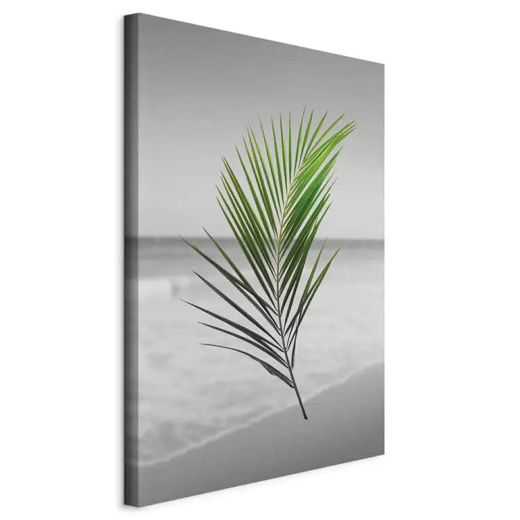 Branche de palmier verte vertical