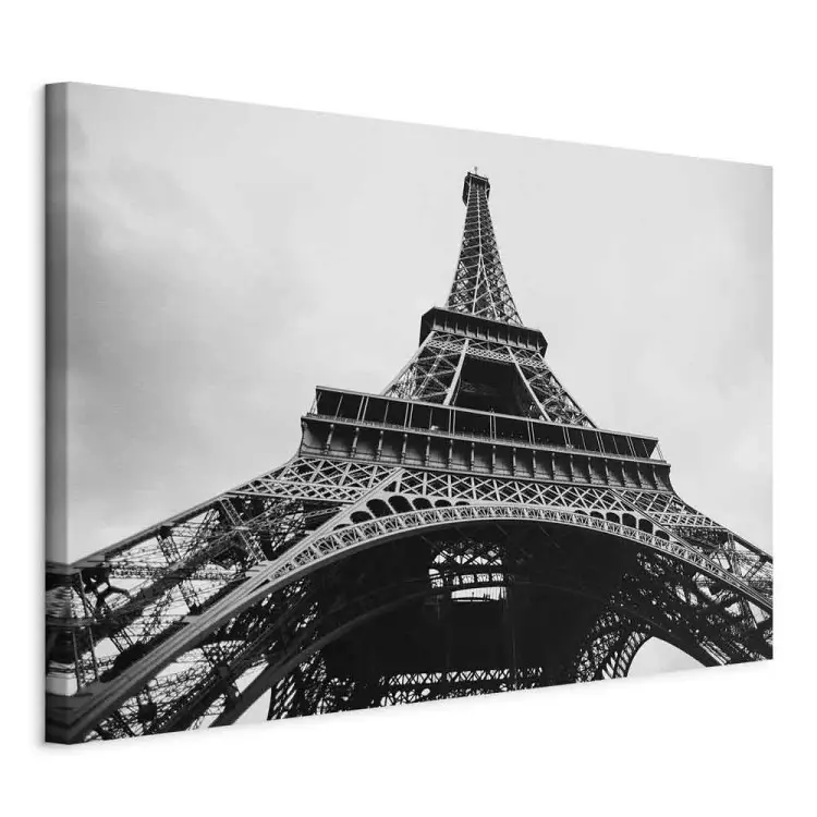 Icône de Paris - la Tour Eiffel en noir et blanc