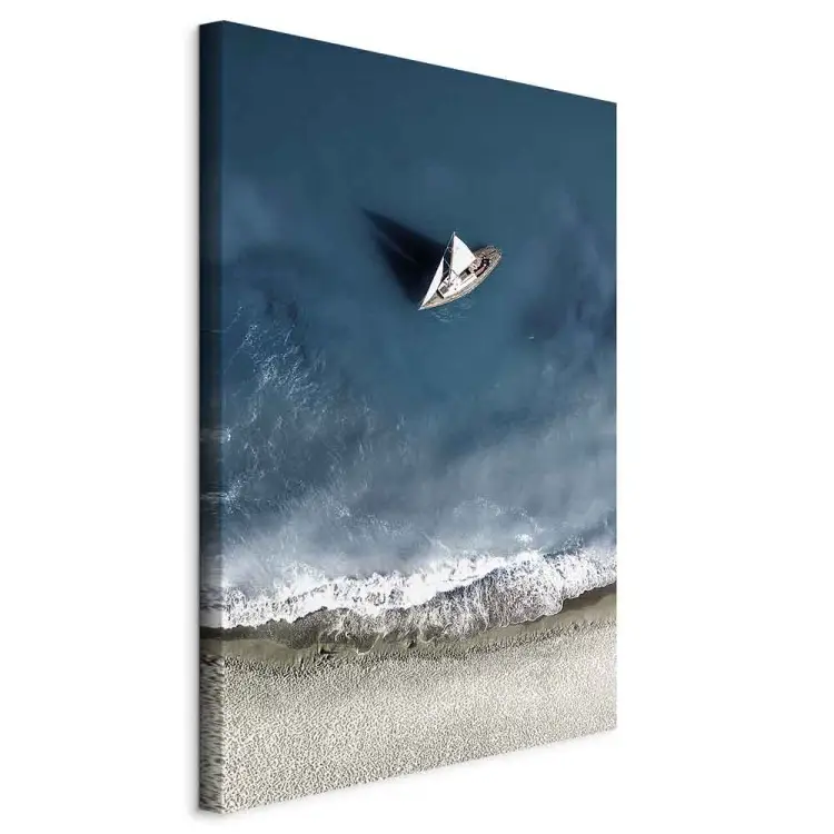 Yacht en mer large