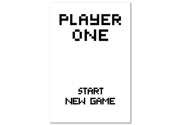 Tableau sur toile Start New Game (1 Pat) Vertical