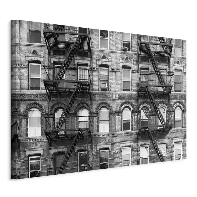 Fenêtres - architecture de New York en noir et blanc