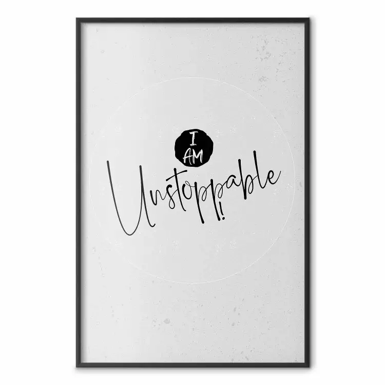 Je suis imbattable - composition minimaliste anglaise