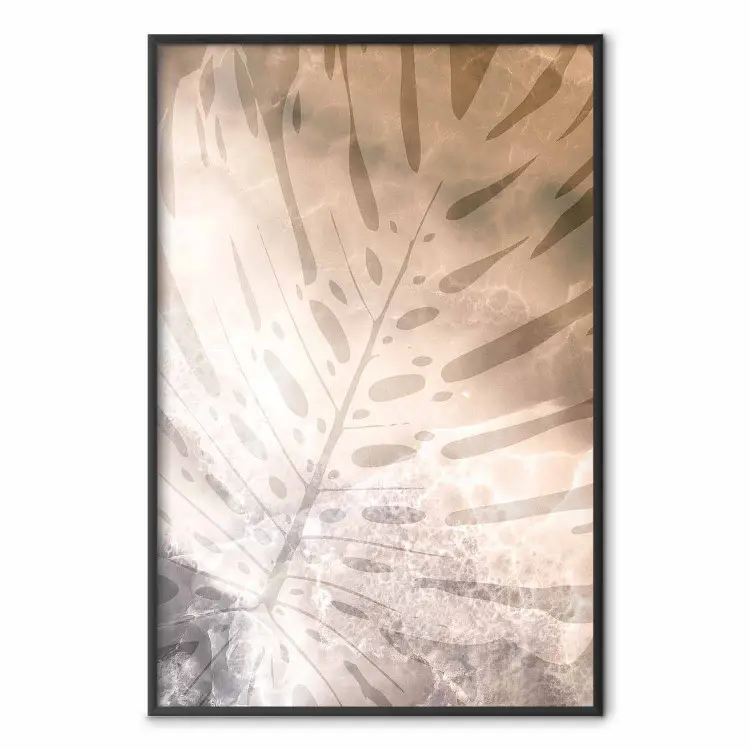 Monstera ambre - Abstraction Chaleureuse