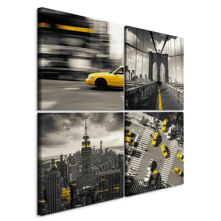 New York jaune (4 pièces)