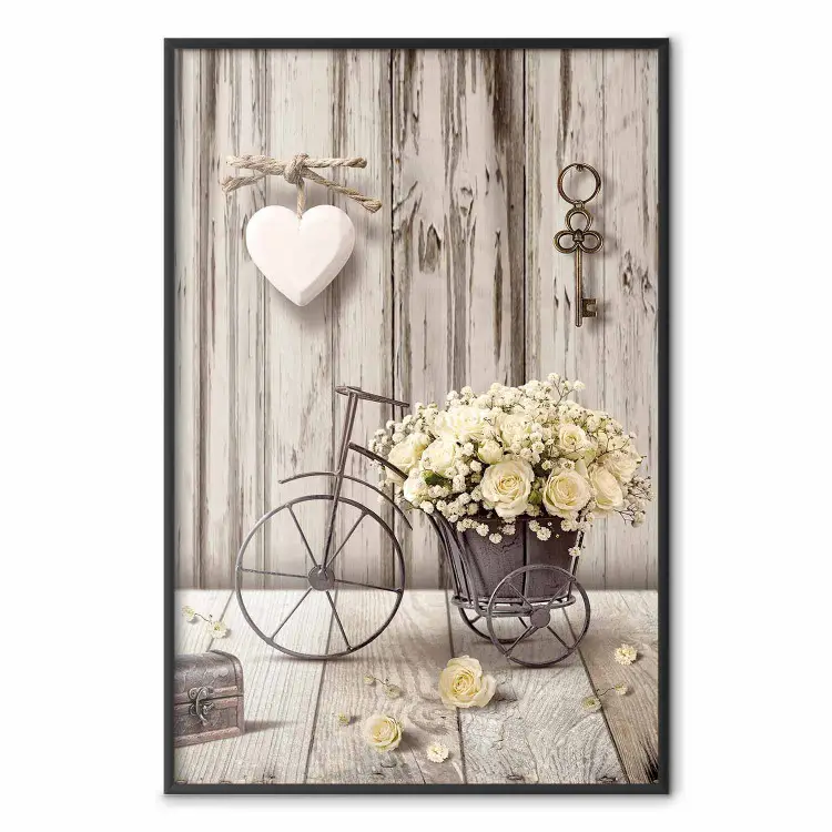 Bouquet Secret - vélo décoratif avec fleurs jaunes