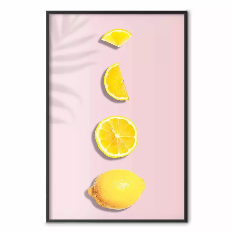 Touche d'Exotisme - citron en tranches sur fond pastel
