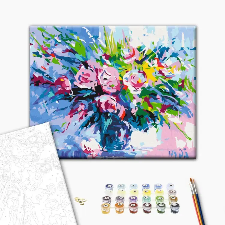 Kit de peinture par numéros paysage pour adulte, peinture par numéros