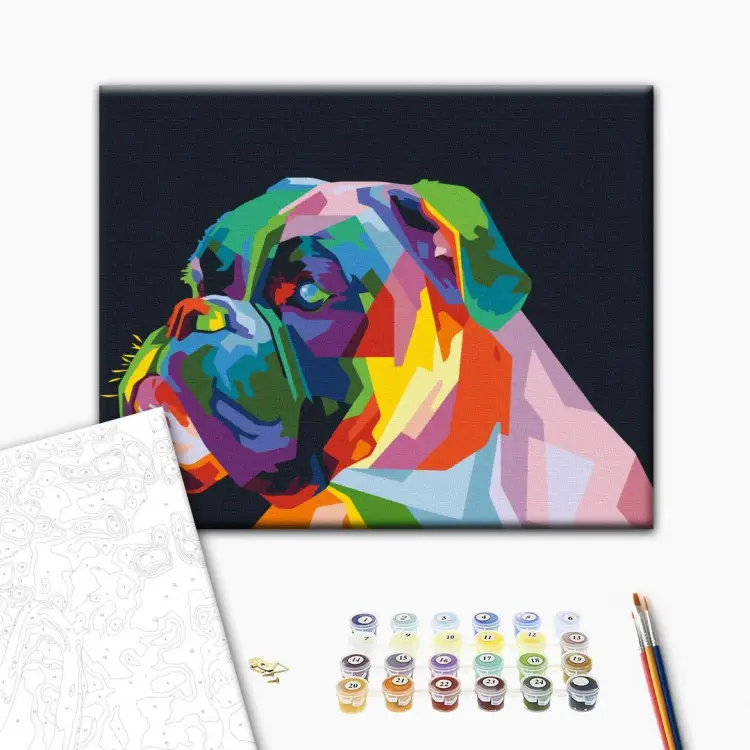 Boxeur coloré