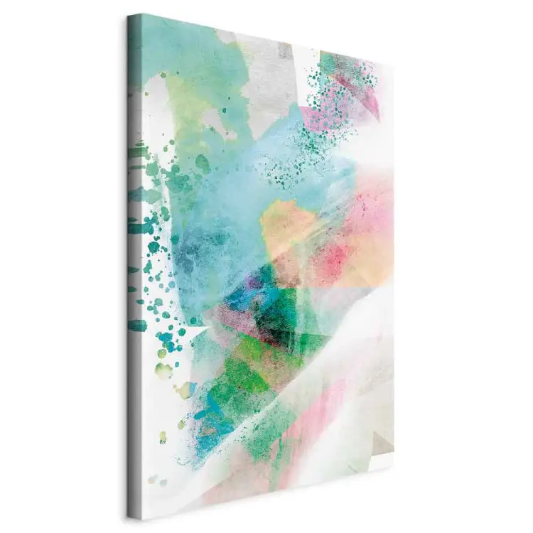 Mosaïque aquarelle vertical - joyeuse abstraction colorée