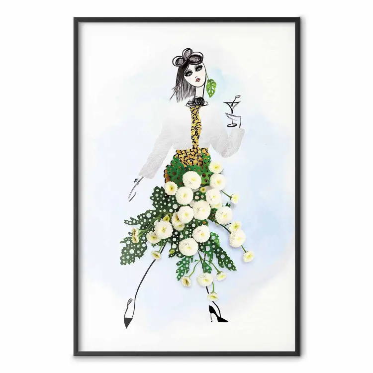 Fille aux Herbes - abstraction féminine en jupe