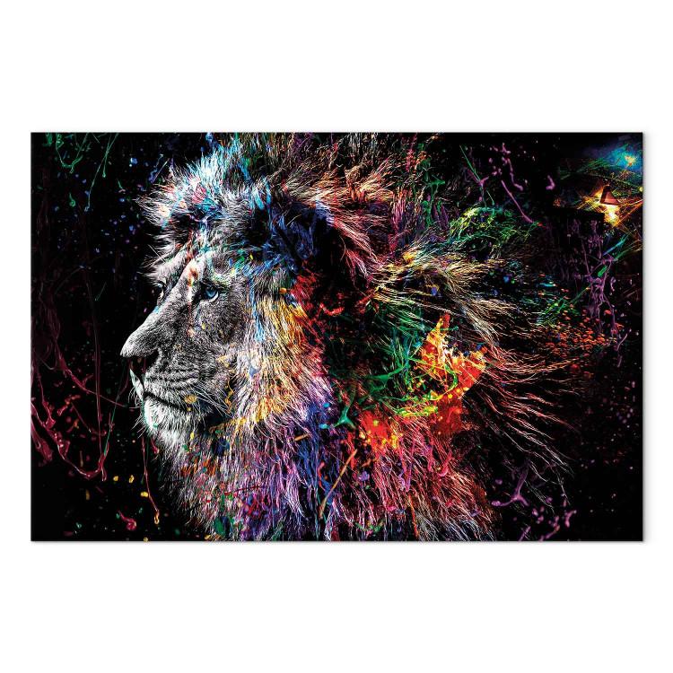 Tableaux lions, tableau lion, cadre lion, tableau lion pop art