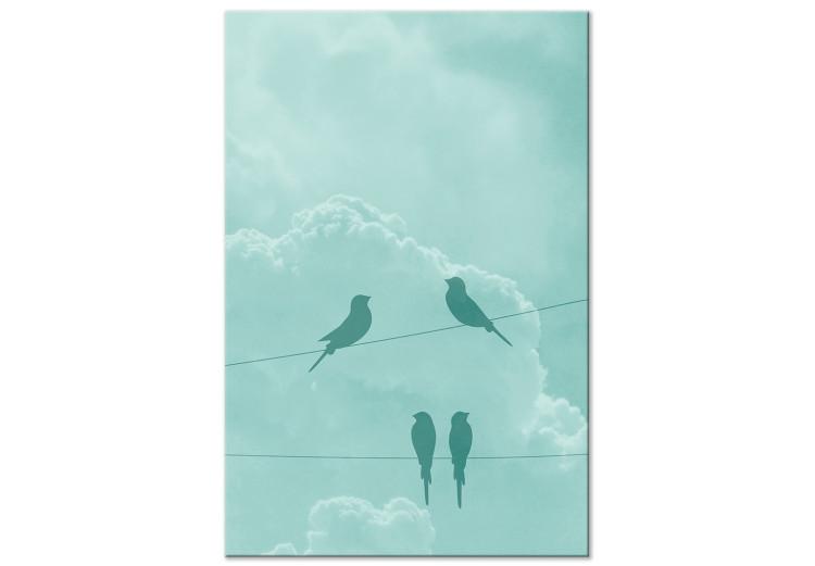 Tableau contemporain Parrot Trio (1 Part) Wide - Oiseaux - Animaux -  Tableaux
