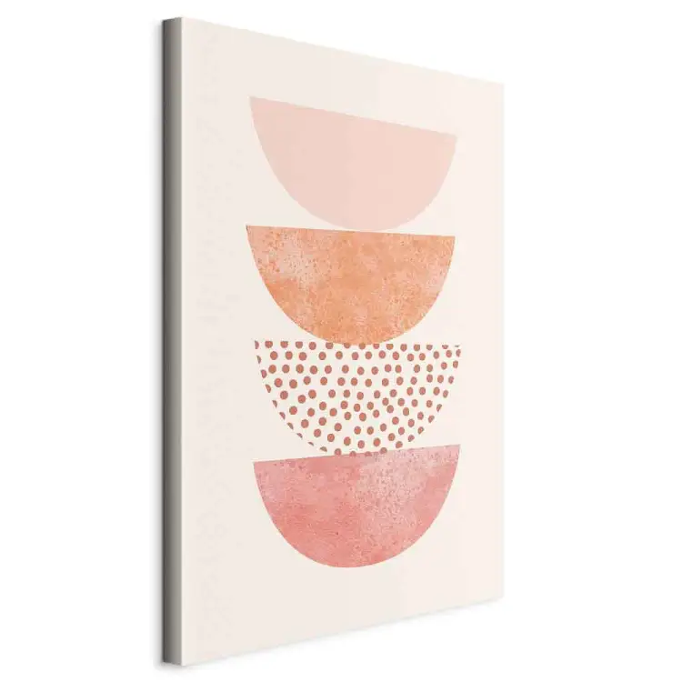 déco Des demi-cercles pastel - une abstraction dans le style boho avec des formes géométriques multicolores