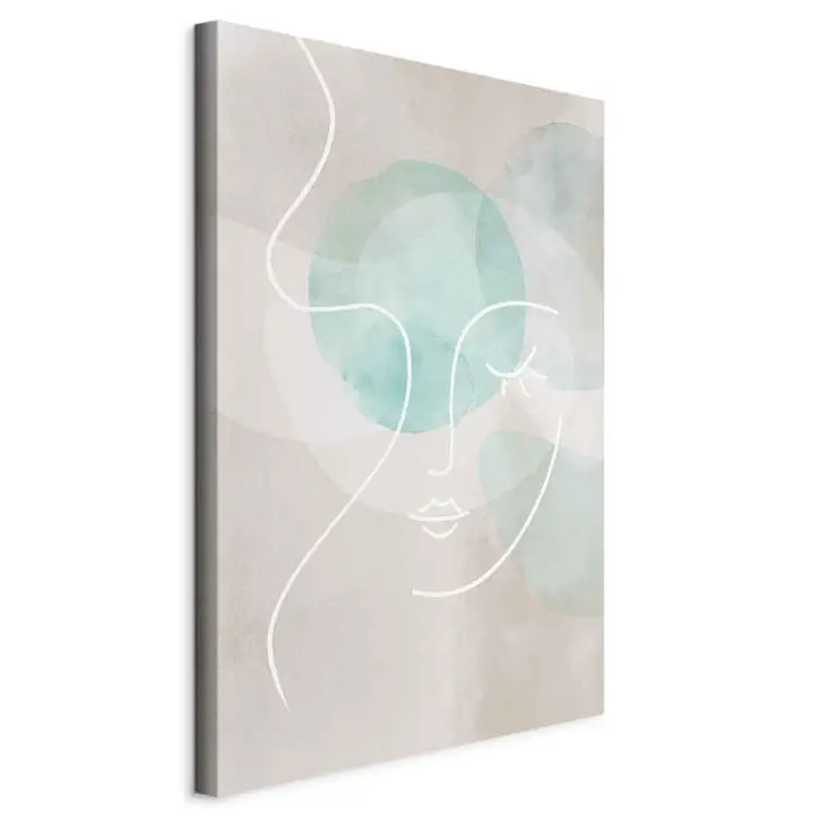 Clin d'œil Séduisant vertical - lineart pastel d'une femme