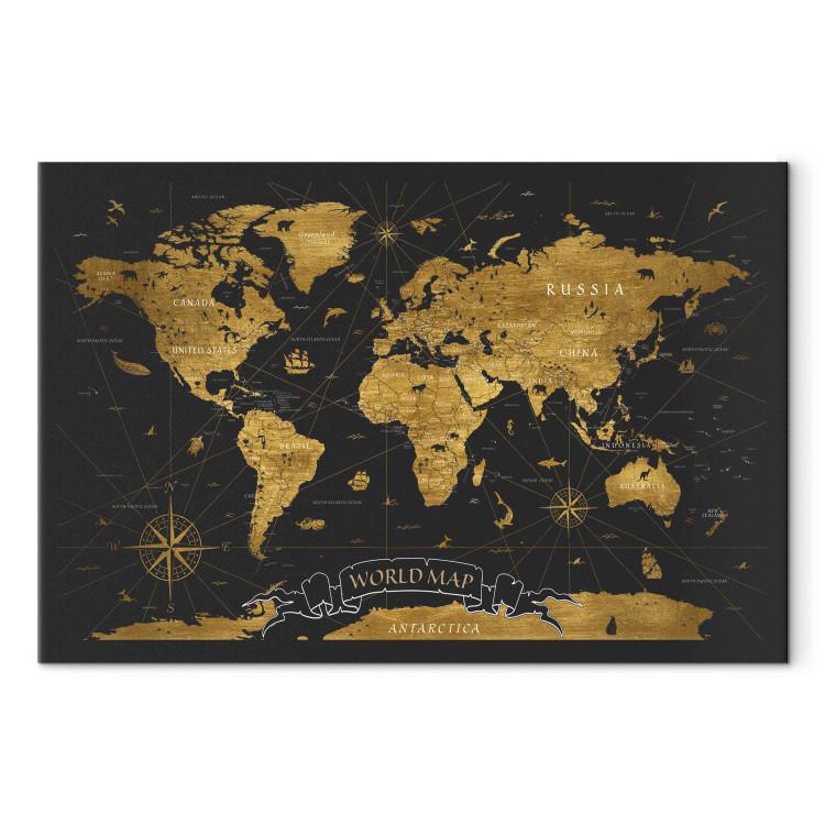 Tableau carte du monde, tableau mappemonde, cadre carte du monde