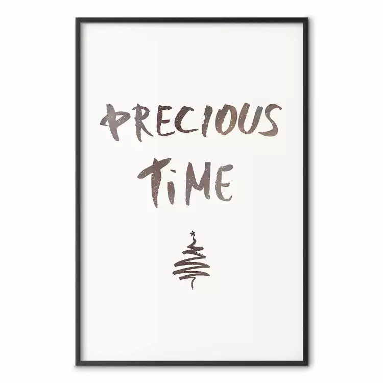 Precious Time - illustration minimaliste ambiance de Noël