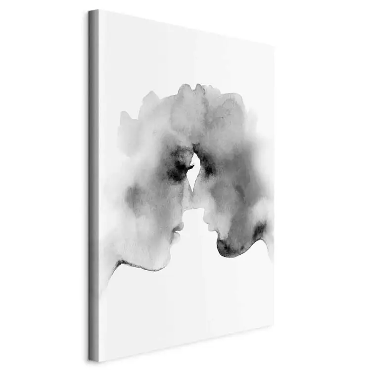 Pensées Floues vertical - Baiser en style aquarelle