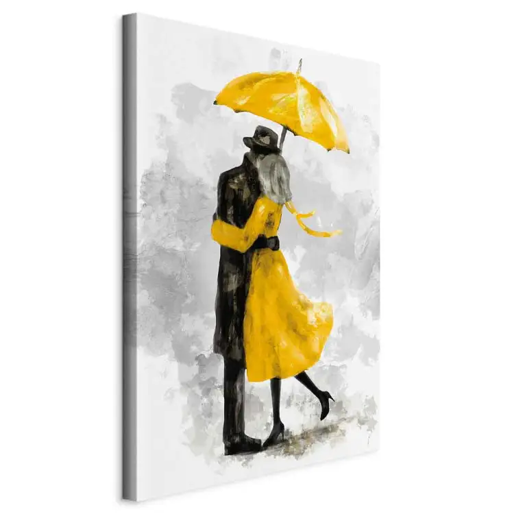 Sous le parapluie jaune vertical
