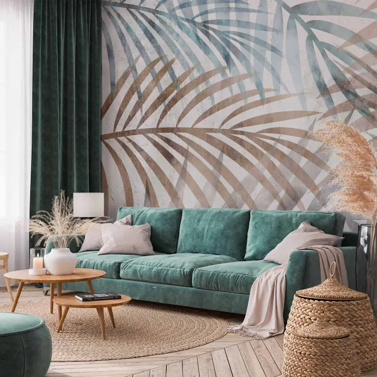 Papier Peint 3D Intissé Feuille De Bananier Géante Papier Peint