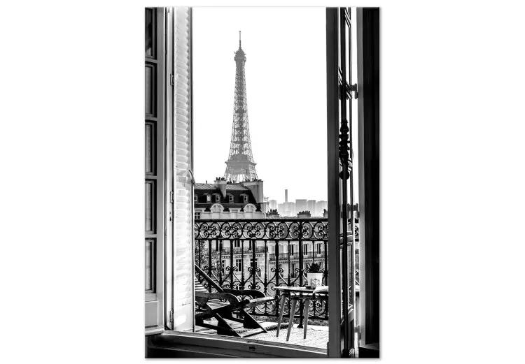 Vue du balcon (1 partie) vertical - architecture Parisienne