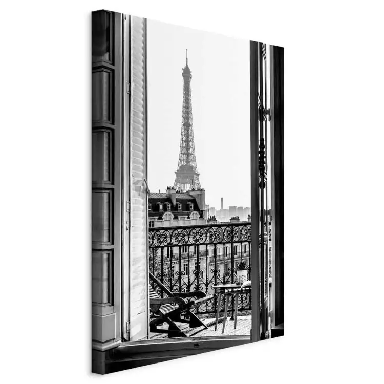 Vue du balcon vertical - architecture Parisienne