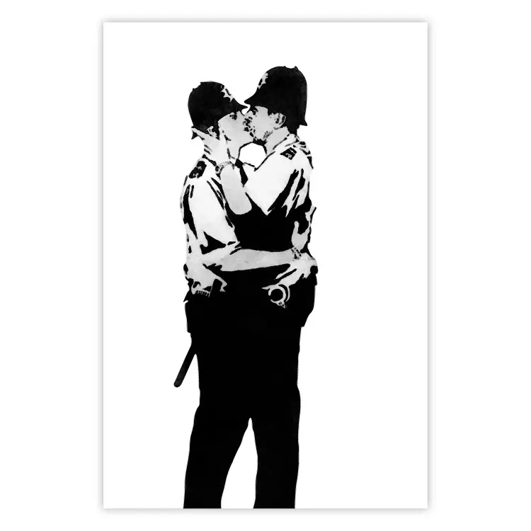 Kissing Coppers de Banksy - policiers britanniques s’embrassant