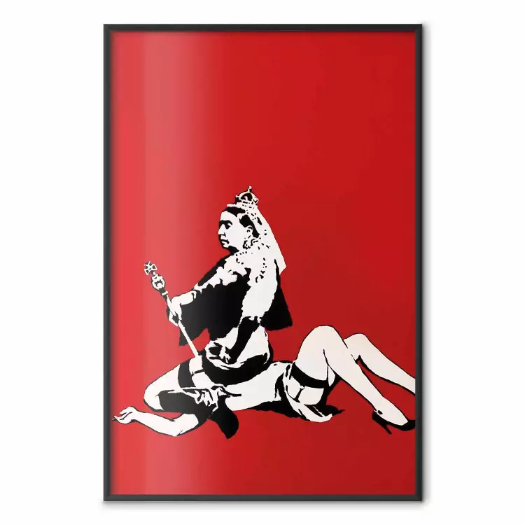 Banksy : Queen Vic - street art reine Victoria dans l’acte du queening