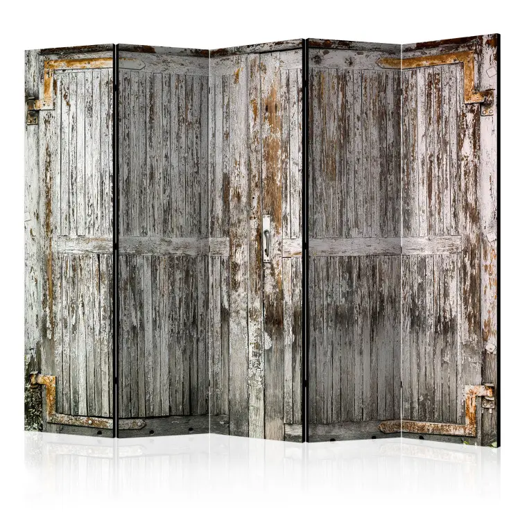 Porte ancienne en bois II - trompe l'oeil