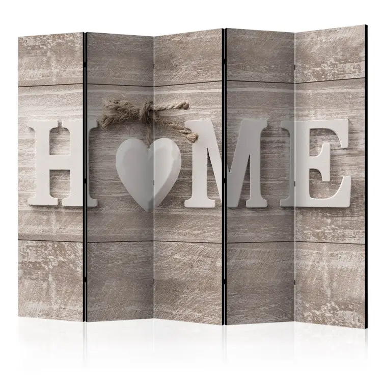 HOME II - motif shabby chic sur fond de bois