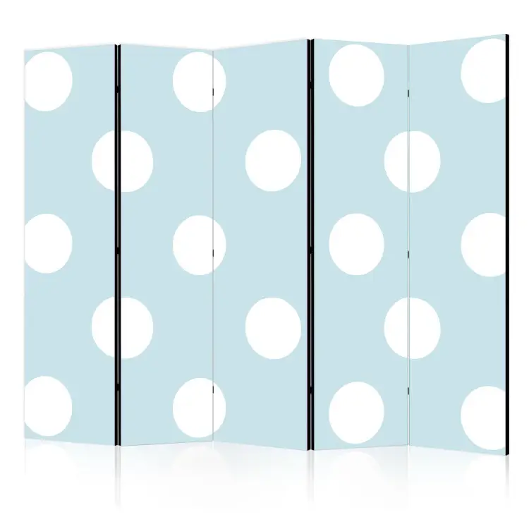 Douceur bleue II - composition en pois blancs