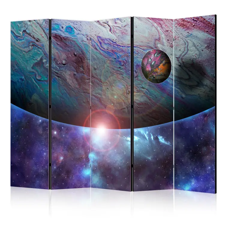 En orbite II - paysage abstrait, espace, planètes