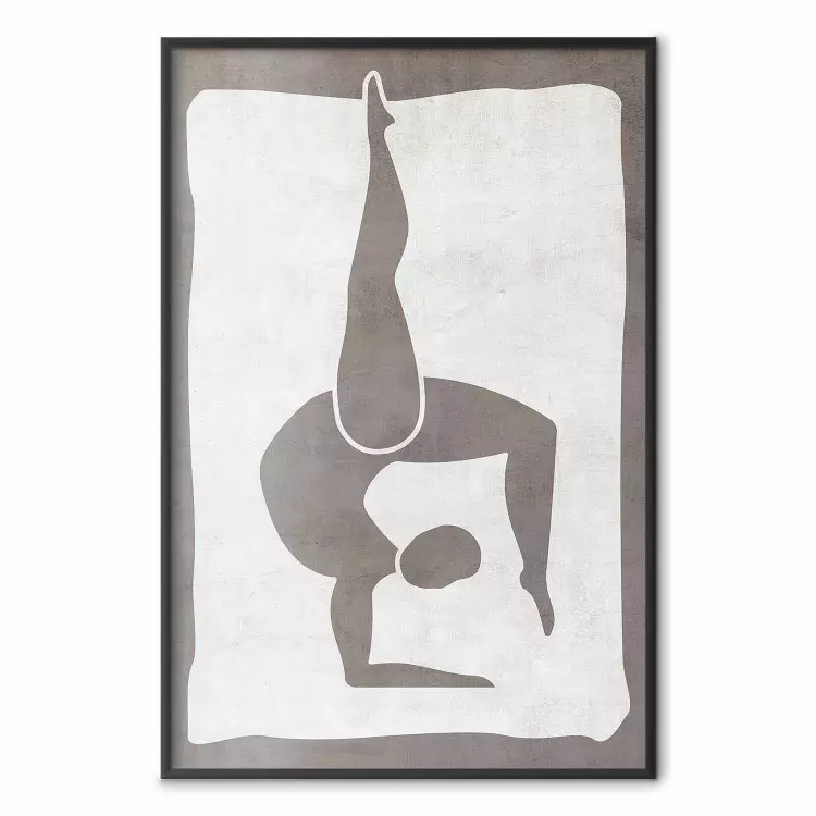 Gymnastie - silhouette de femme gymnaste motif abstrait