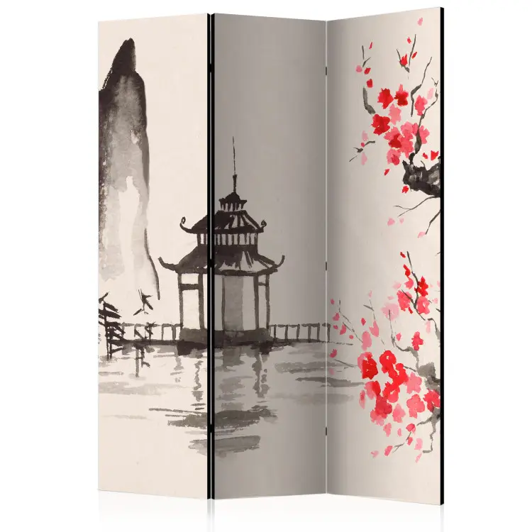 Pavillon sensei - cerisier et architecture japonaise