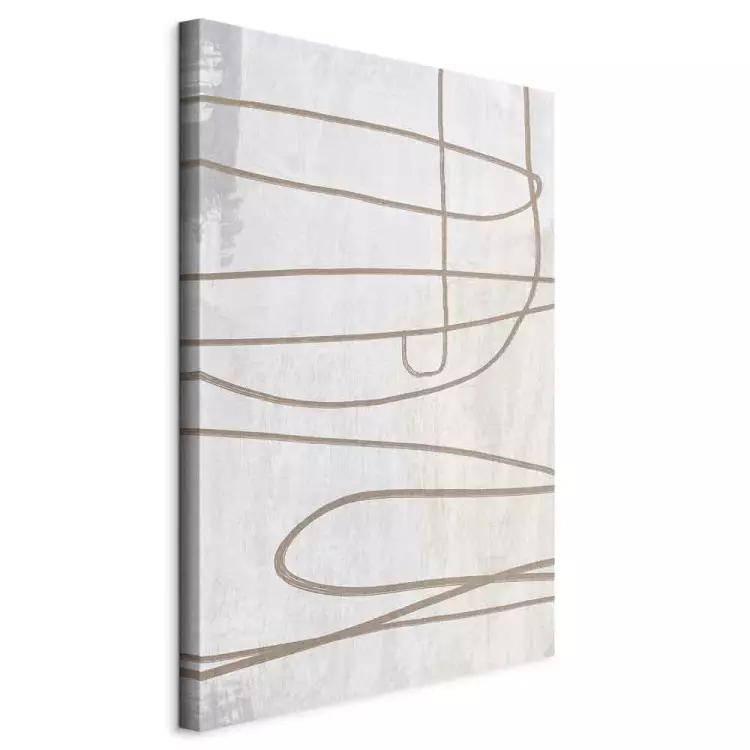 Trace de pinceau (1 partie) vertical - abstraction scandi boho