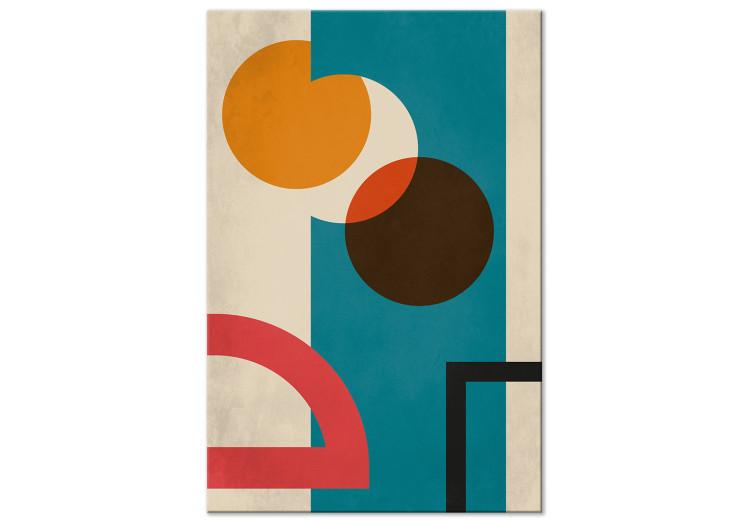 Géométrie colorée - une abstraction moderne avec des figures colorées
