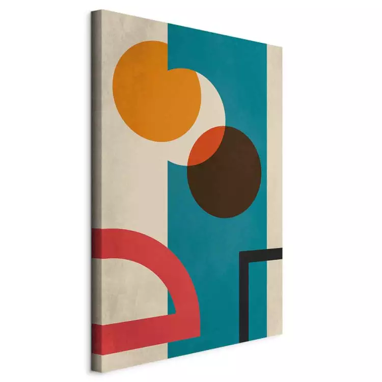 Géométrie colorée - une abstraction moderne avec des figures colorées