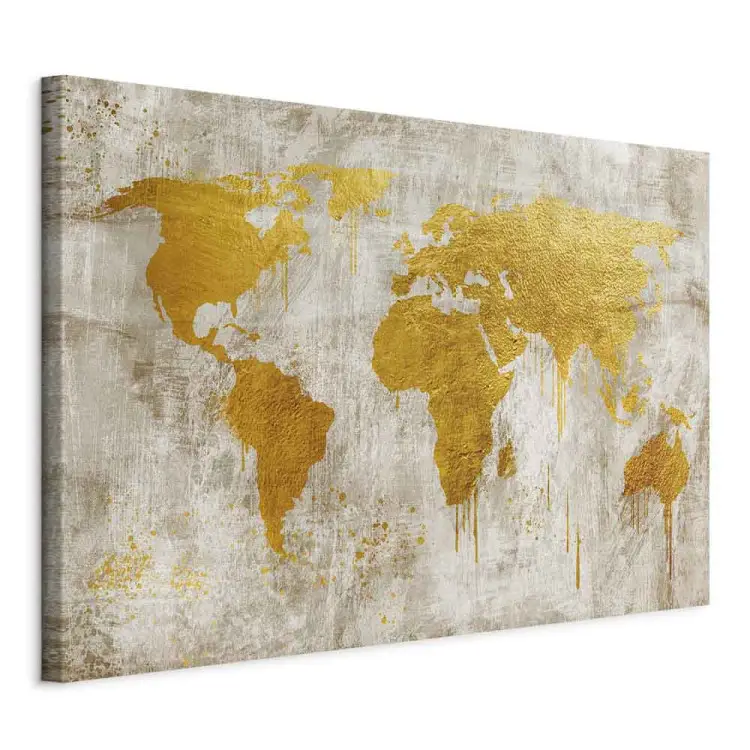 cadre-d-co-continents-dor-s-large-carte-du-monde-r-tro-bimago-fr