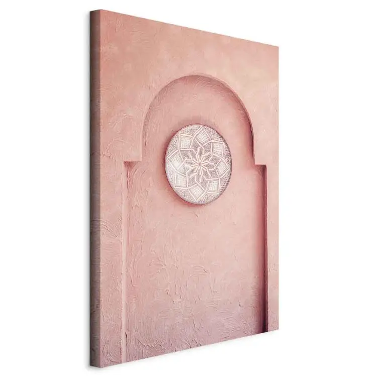 Niche rose vertical - Architecture arabe du Maroc