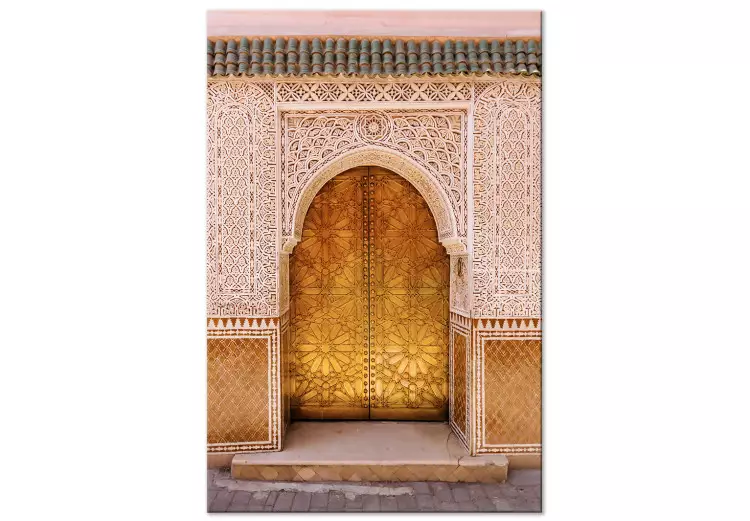 Fastueux arabe (1 partie) vertical - Ornements dorés sur mur
