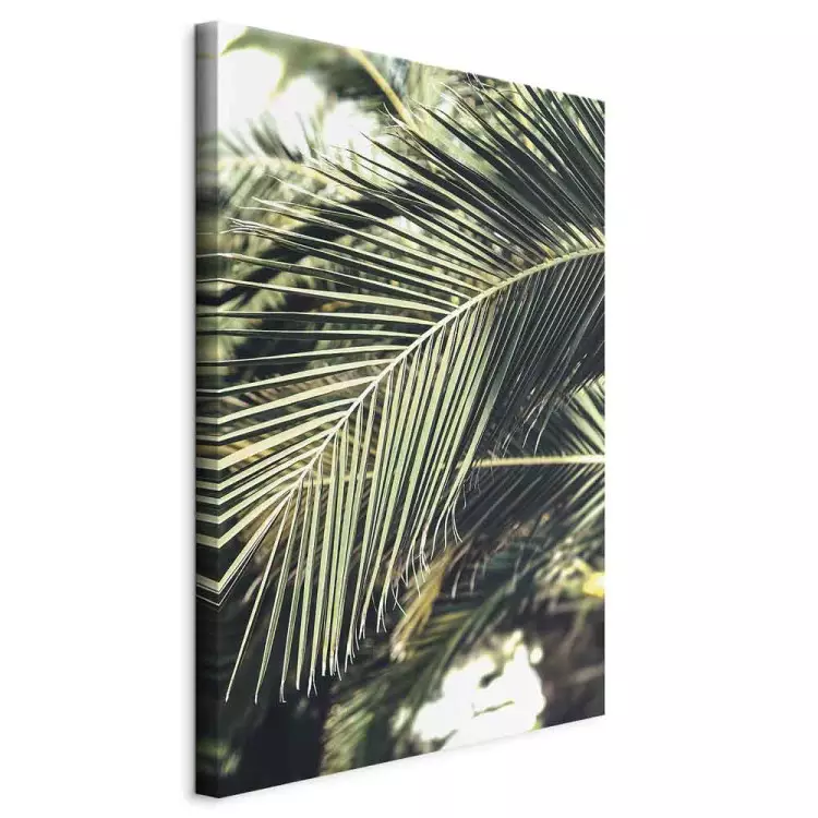 Reine verte (1 partie) vertical - Feuilles de palmier exotiques
