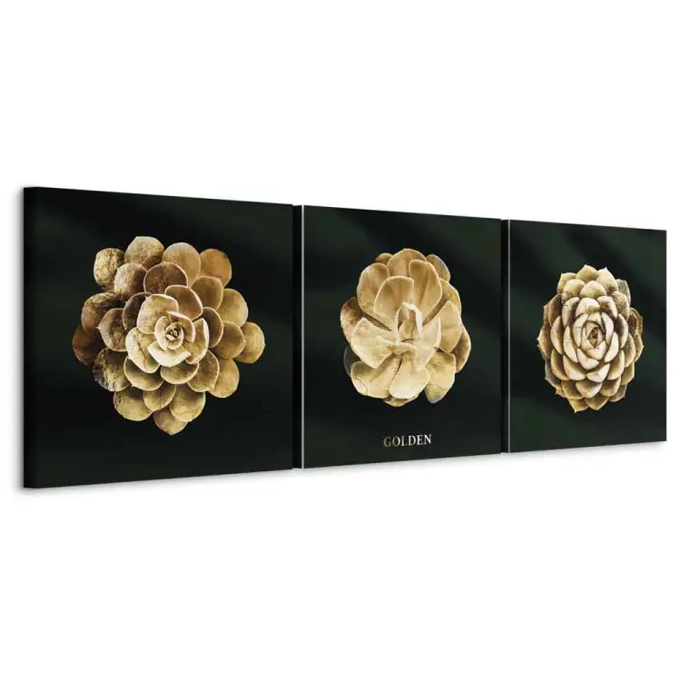 Succulentes précieuses (3 parties) - Fleurs dorées glamour