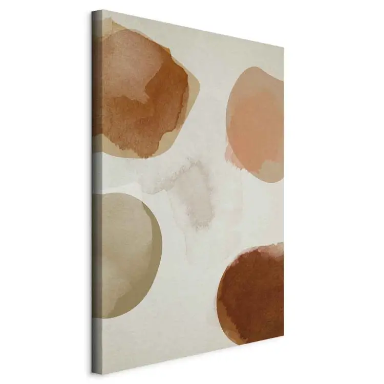 Aquarelles - une abstraction avec des taches ovales