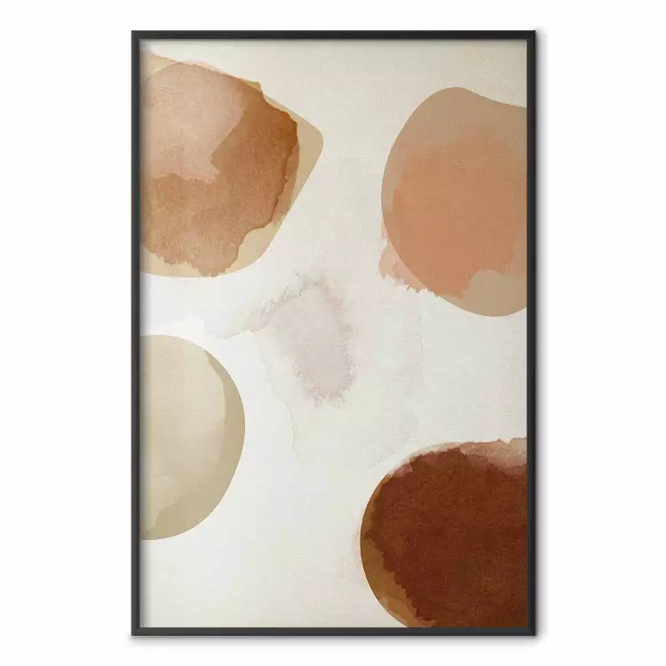 Art abstrait - palette de couleurs naturelles bruns et beiges