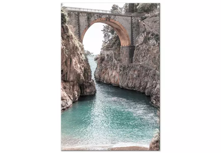 Pont à Positano (1 partie) vertical - Paysage de paysage italien