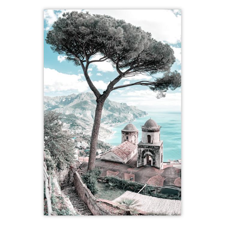 Peinture sur toile See Through - Italie - Mer - 180x120 cm - Décoration  murale XXL