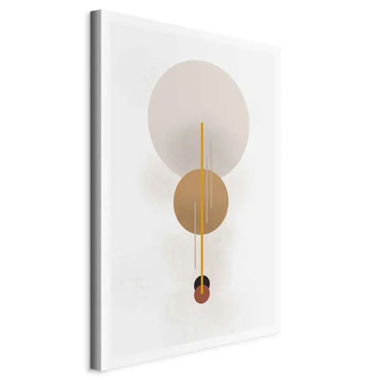 Quatre cercles et lignes - une abstraction boho avec des figures