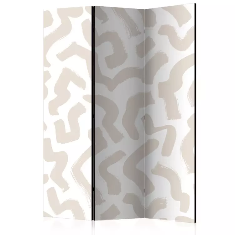 Dessin beige - abstraction simple, scandiboho